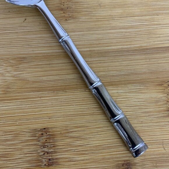 Lifetime Cutlery Bamboo Style Teaspoons Set Of 6 Stainless Steel Flatware Japan - Picture 4 of 6